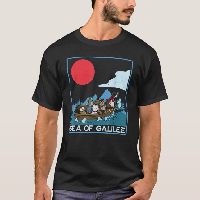 Camiseta Galilee seas storms religious Christians Christian (Anverso)