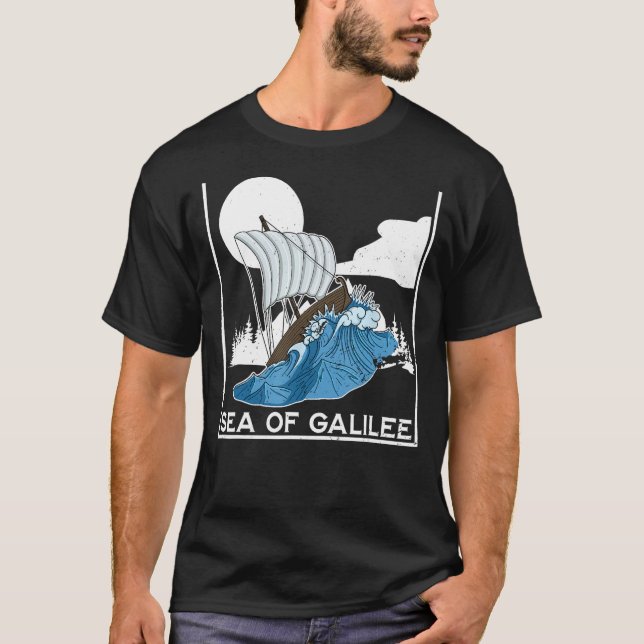 Camiseta Galilee seas storms religious Christians Christian (Anverso)