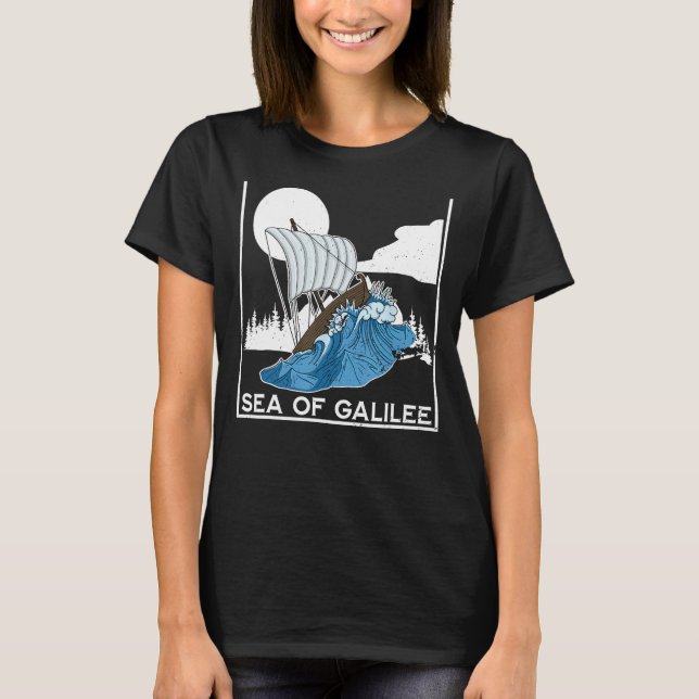 Camiseta Galilee seas storms religious Christians Christian (Anverso)