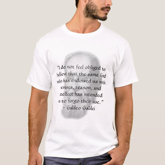 Camiseta Galileo "razón " (Anverso)