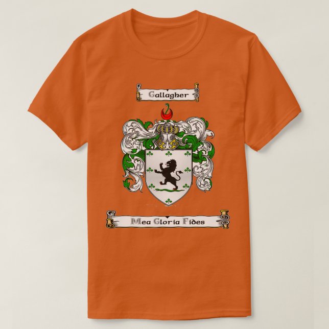 Camiseta Gallagher Family Crest y Motto  (Diseño del anverso)