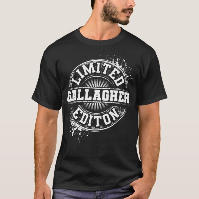 Camiseta GALLAGHER Funny Surname Family Tree Birthday Reuni (Anverso)