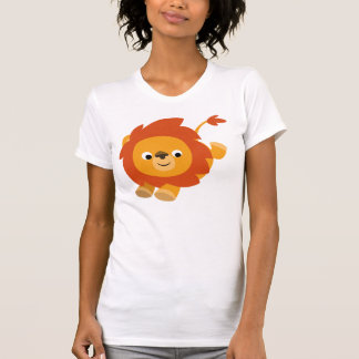 Camiseta gallarda linda de las mujeres del león