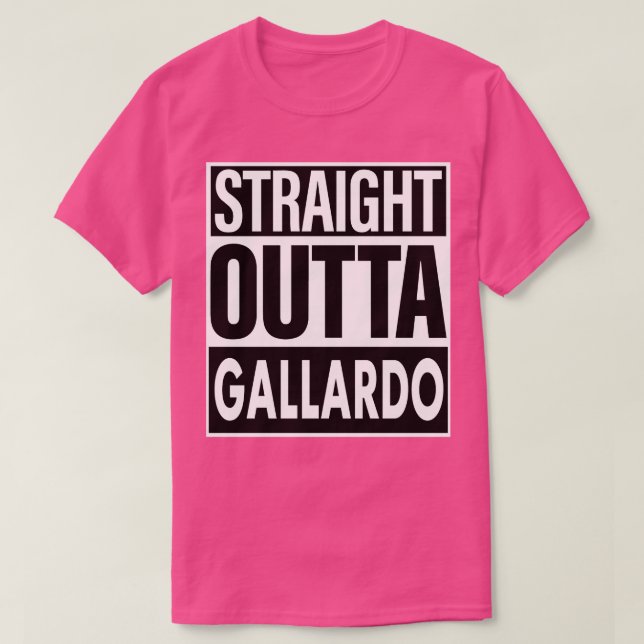 Camiseta Gallardo Name Straight Outta Gallardo (Diseño del anverso)