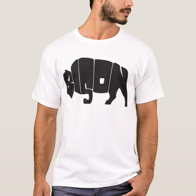 Camiseta Gallaudet Unversity: Bisonte (Anverso)