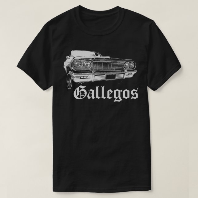 Camiseta Gallegos  Lowrider Cholo Chola Family Gift  (Diseño del anverso)