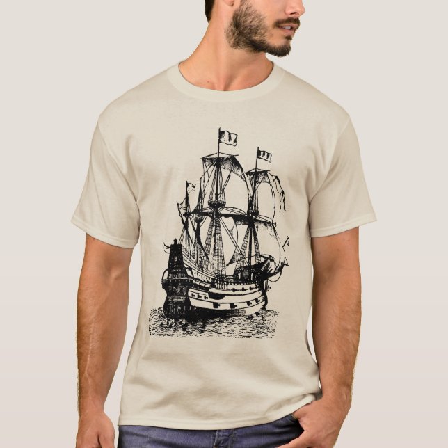 Camiseta Galleon del siglo XV (Anverso)