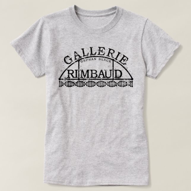 Camiseta Gallerie negro huérfano Rimbaud (Diseño del anverso)