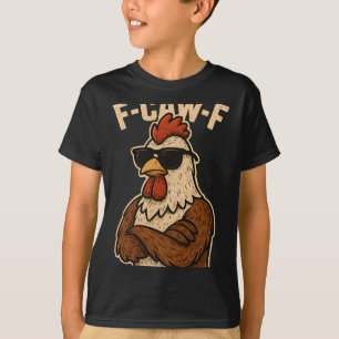 Camiseta Gallero Divertido De Gallinas F Caw F