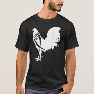 Camiseta Gallero Gallegos  Gallo  Pollo  Blanco