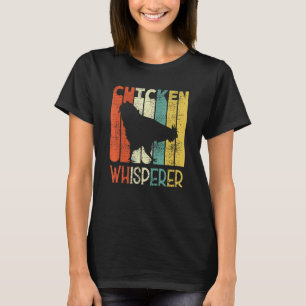 Camiseta Gallero susurrador retro divertido granjero gallin