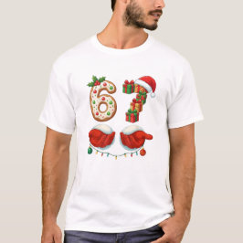 Camiseta Galleta “6 regalos y manos de Santa” para hermanos
