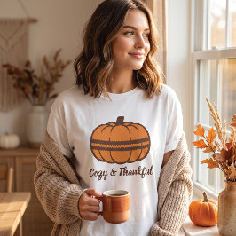 Camiseta Galleta de Calabaza de Acción de Gracias Adorable 