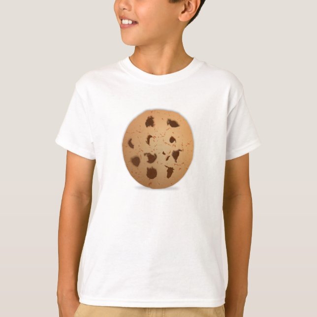 Camiseta Galleta de microprocesador de chocolate (Anverso)