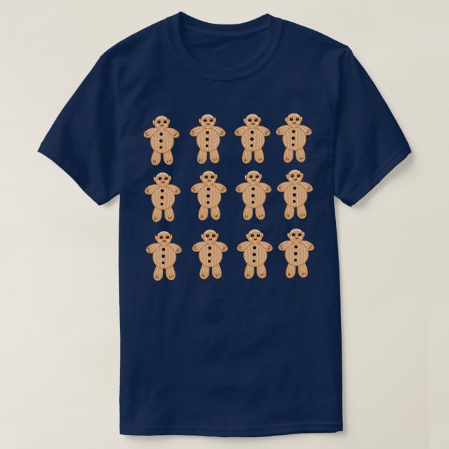 Camiseta Galleta de pan de jengibre (Diseño del anverso)