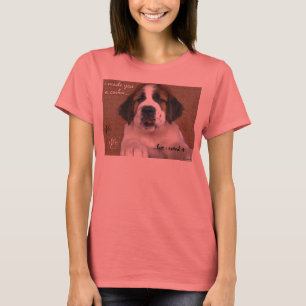Camiseta Galleta del perrito de St Bernard