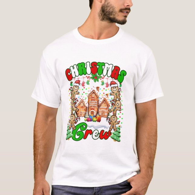 Camiseta Galleta divertida de los navidades Crew (Anverso)