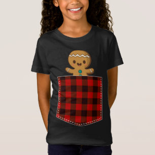 Camiseta Galleta roja de pan de jengibre en Pocket Buffalo 