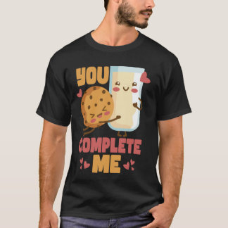 Camiseta Galleta y Chips de Chocolate con Leche Me Completa