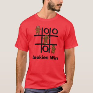 Camiseta Galletas con pan de jengibre Tic Tac Toe Navidades