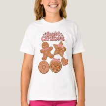 Galletas de jengibre de Navidad dulces con lazo y