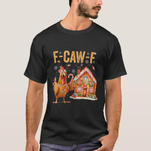 Camiseta Galletas de jengibre divertidas de pollo rey Chr