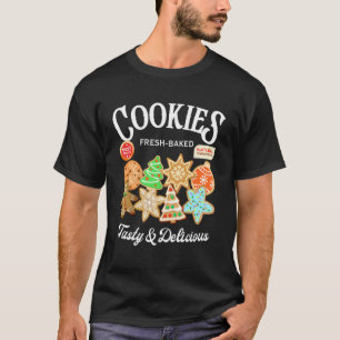Camiseta Galletas de Navidad Recién Horneadas Sabrosas Deli