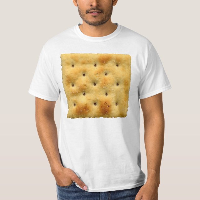 Camiseta Galletas de soda blancas del Saltine (Anverso)