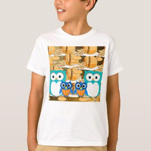 Camiseta Galletas Dulces Postre Comida Lindo Animal Búho Av