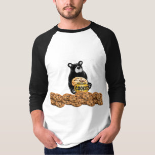 Camiseta Galletas Dulces Postre Comida Lindo Animal Oso Del