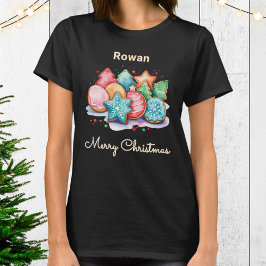 Camiseta Galletas heladas festivas personalizadas de Navida