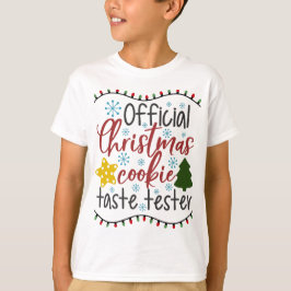 Camiseta Galletas Oficiales de Prueba de Galletas de Navida