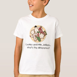 Camiseta Galletas y leche... soborno... Sudadera de niño