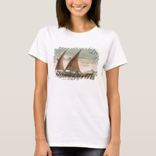 Camiseta Galley under sail, flying standard of the Commande