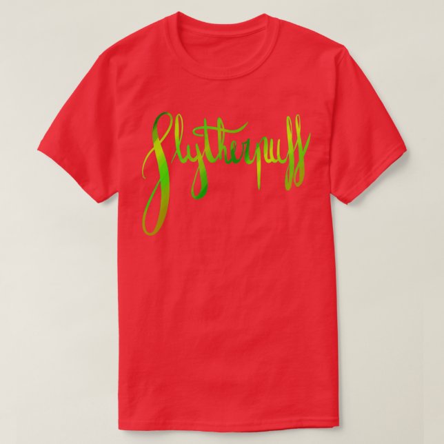 Camiseta Galligrafía de Slytherpuff (Diseño del anverso)