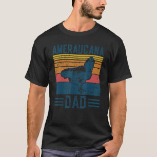Camiseta Gallina Ameraucana Vintage Cría de granja masculin