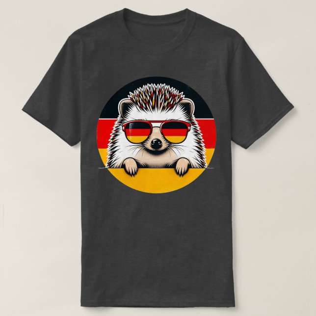 Camiseta Gallina blanca con vigas de sol y amor animal (Diseño del anverso)