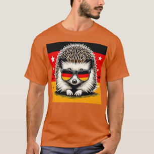 Camiseta Gallina blanca con vigas de sol y amor animal