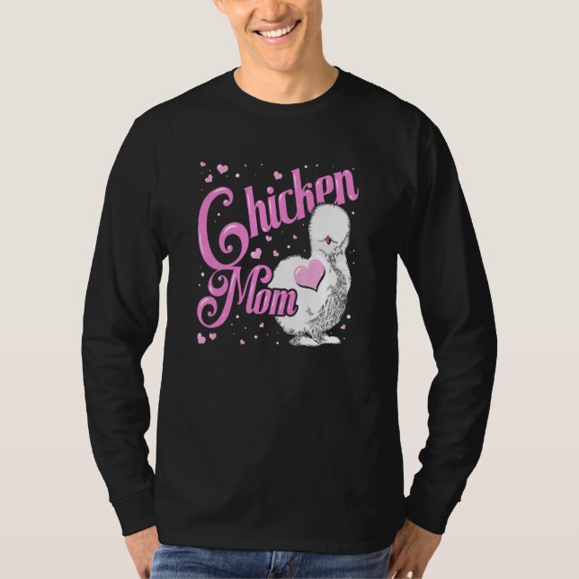Camiseta Gallina con leche y pollo con seda gallinas con se (Anverso)