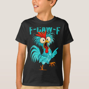 Camiseta Gallina de granja humorística F-caw-f divertida Am