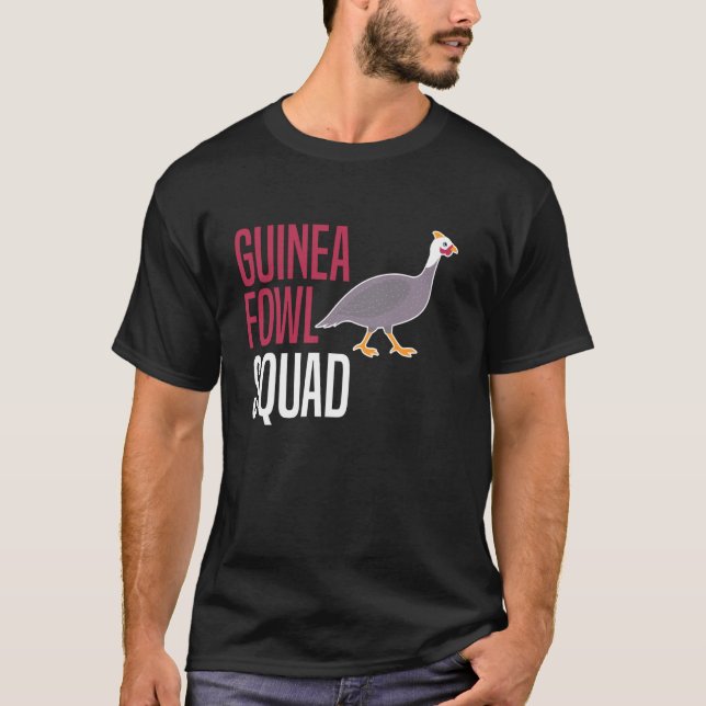 Camiseta Gallina de Guinea Equipo de Aves (Anverso)