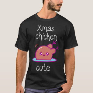 Camiseta Gallina de Navidad linda