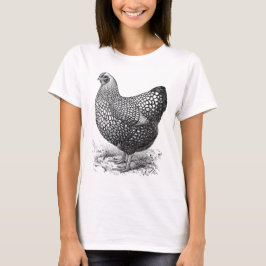 Camiseta gallina de plata del wyandotte