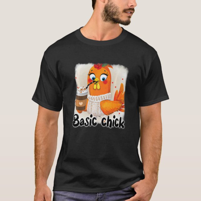 Camiseta Gallina de pollo picada gallina gallina gallo caíd (Anverso)