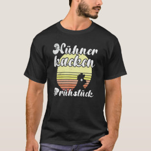Camiseta Gallina descarada atardecer retro desayuno recogie