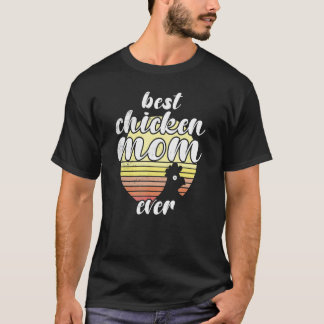 Camiseta Gallina descarada puesta de sol retro Mejor mamá g