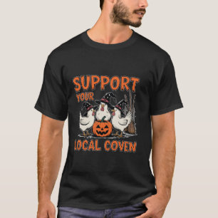 Camiseta Gallina divertida Apoye tu granja de la Bruja de C