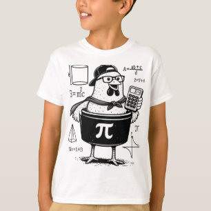 Camiseta Gallina Divertida Calculadora Sosteniendo Olla Pro