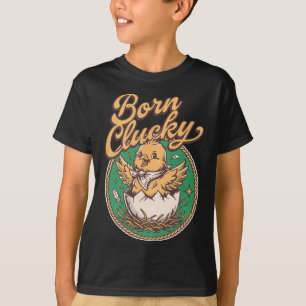 Camiseta Gallina Divertida Robo Coop Jefe Don Gallo Nacido