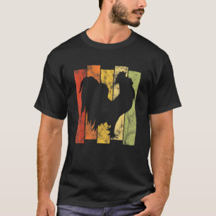Camiseta Gallina Granjera Pollitos Huevo Silueta Retro